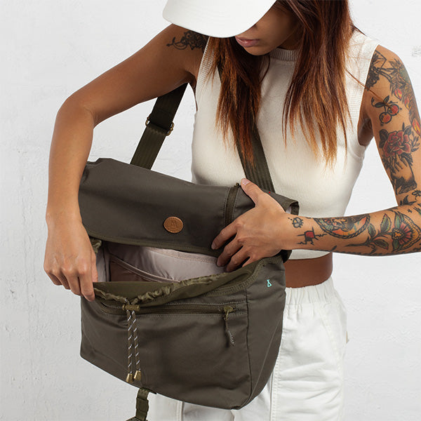 Covert Green Waxed Canvas